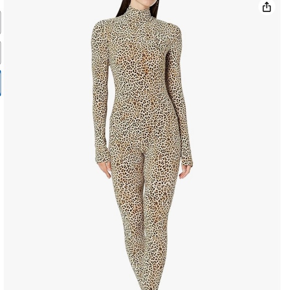 NORMA KAMALI Leopard Print Catsuit Sz M!!! Sold out everywhere! - Picture 2 of 12
